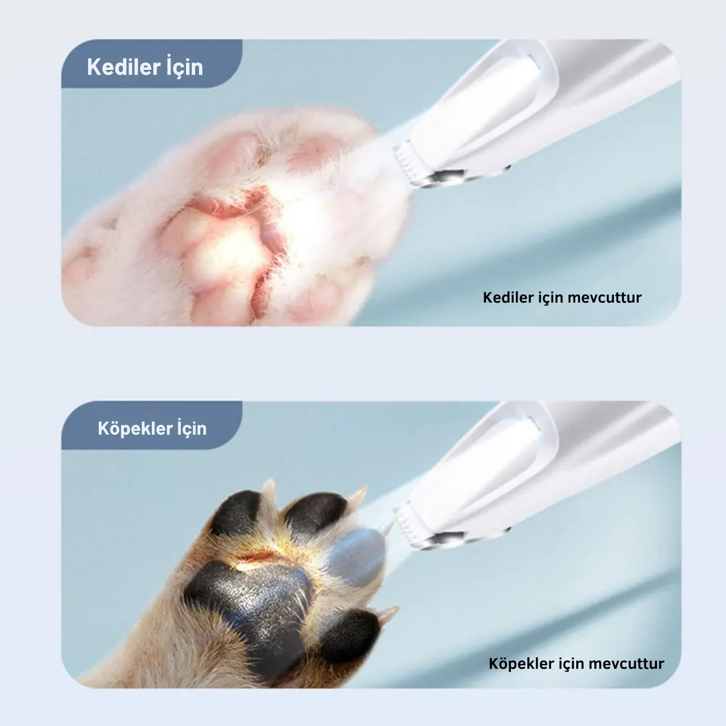 LED Işıklı Pet Pati Tıraş Makinasi
