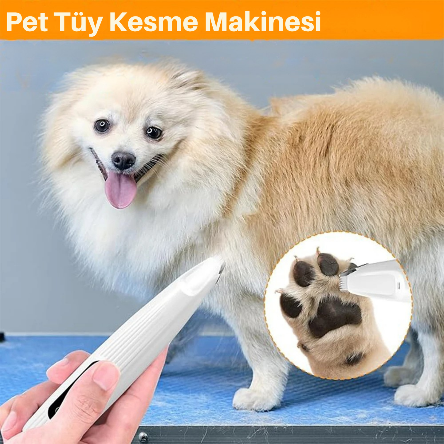 LED Işıklı Pet Pati Tıraş Makinasi