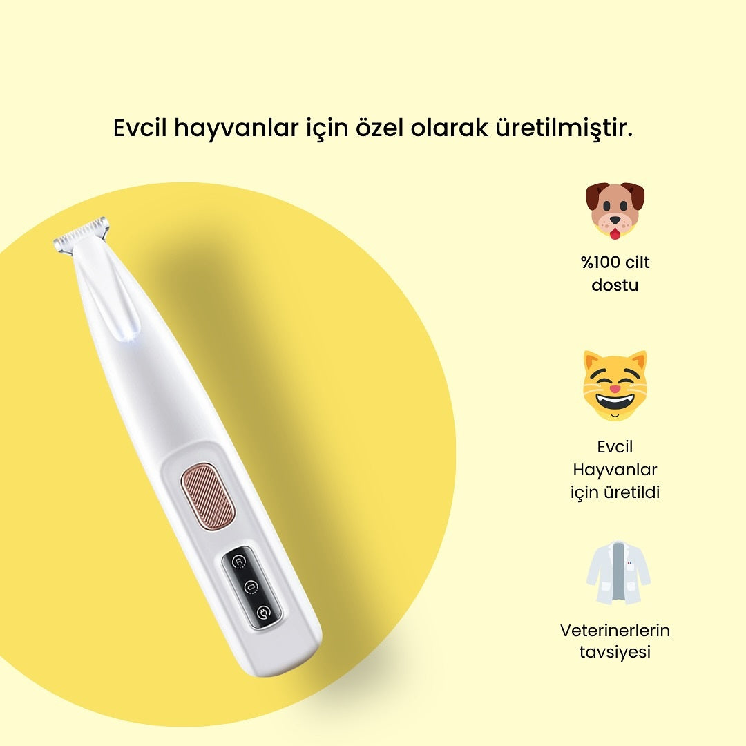 LED Işıklı Pet Pati Tıraş Makinasi