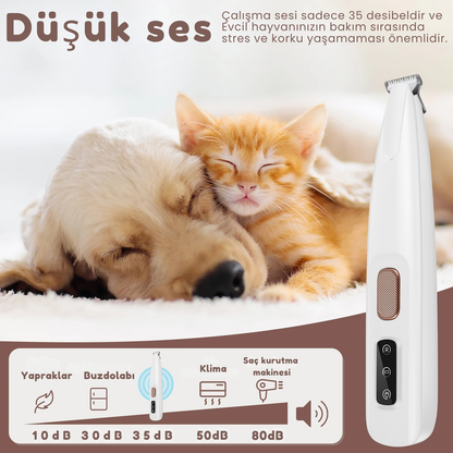 LED Işıklı Pet Pati Tıraş Makinasi